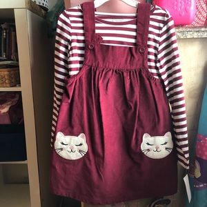 NWT 4T Long Sleeve Dress Corduroy